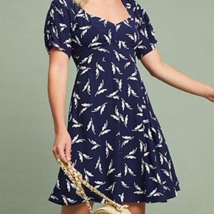 Anthropologie navy dress